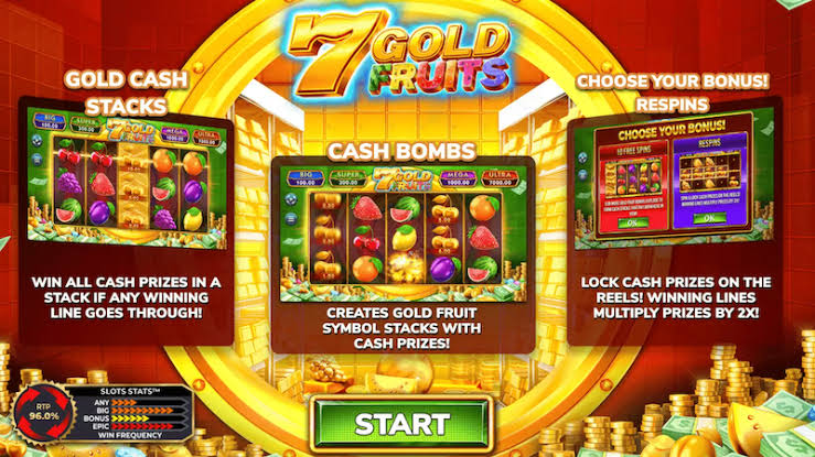 7 Gold Fruits Slot - Stop and Step - Online Casino Slot Reviews, Slots and Casino Streamer
