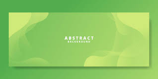 abstract green fluid wave banner