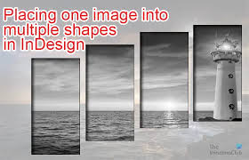 image into multiple frames in indesign