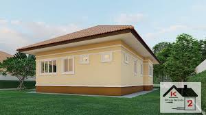 Simple Bungalow House Design In Warm