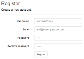 I am using email id validation my validation expression for that is. Asp Net Identity 2 0 0 Username And Email Separation A Little Bit Of Programming By Marcin Juraszek