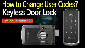 How to Change User Codes Keyless Door Lock-Smart Door Lock - YouTube