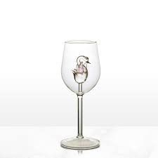 2pcs swan red wine glasses rella