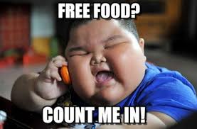 Image result for when your best friend loves free food memes