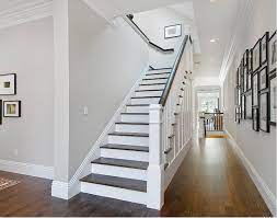 They cheer and say we can stain them! Painted Pine Stairs Traditional Staircase House Design Perfect Paint Color