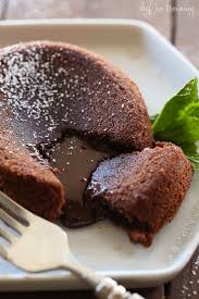 chocolate molten lava cake chef in