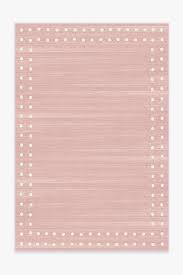dot border pink rug ruggable