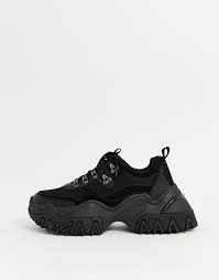Get the lowest price on your favorite brands at poshmark. Asos Design Hiker Sneakers In Black With Chunky Cleated Sole Asos