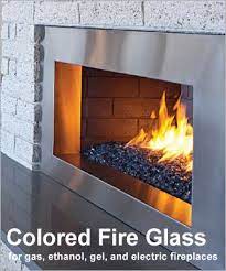 stone decorative colored fire glass for