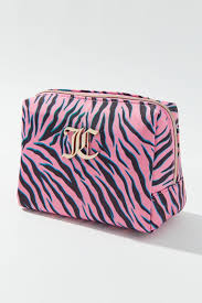 juicy couture zebra cosmetic bag