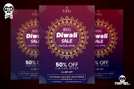 diwali flyer free psd template