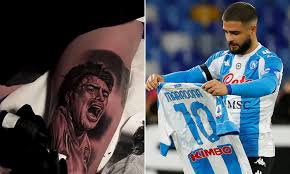 Make tattoos for david beckham pes 2020 !!! Napoli Forward Lorenzo Insigne Gets Tattoo Of Club Legend Diego Maradona Daily Mail Online