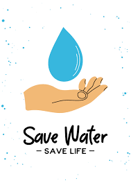 human hand holding water drop clipart