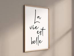 Print French Quote Wall Art