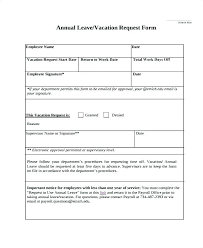 Staff Leave Application Form Leave Request Form Employee Vacation