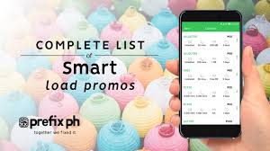 It's usually on the main interface, sometimes on prepaidsvcs > calltextsvcs. Complete List Of Smart Load Promos Prefix Ph