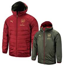Details About Puma Men Arsenal Reversible Bench Padded Red Jacket Winter Coat Padded 75323807