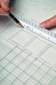 House Floor Plan Architecture Grid