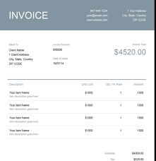 Other Invoice Templates Freshbooks