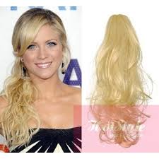 5.0 star rating 2 reviews. Clip In Ponytail Wrap Braid Hair Extension 24 Curly The Lightest Blonde Hair Extensions Hotstyle Com
