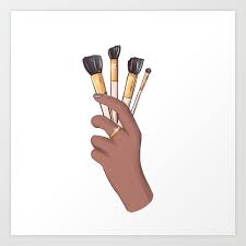 makeup brushes beauty salon art art