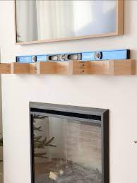 Floating Wood Mantel For Your Fireplace