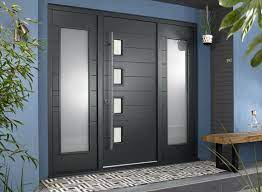 Bergen 1 94m Grey Front Door With