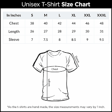 Dl Unisex Tshirt Size Chart Dotslevel