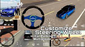customize steering wheel on car parking