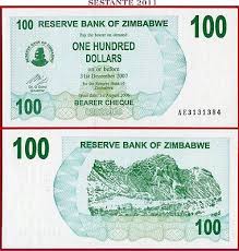 zimbabwe 100 dollars 1 8 2006 p 42