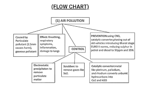 what is air pollution make a flowchart