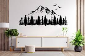 Nature Mountains Wall Decal Mountain