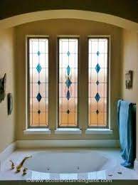 Iridescent scallop seashell stained glass & beveled window. 47 Bathroom Stained Glass Ideas Stained Glass Stained Glass Windows Glass