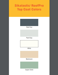 sikalastic roofpro top coat color chart
