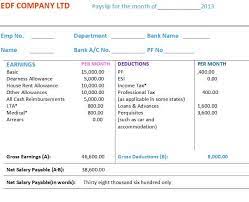 And the records should be kept in such a format in which it. 10 Payslip Formats Word And Excel Free Sample Templates