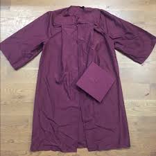 Maroon Graduation Cap And Gown Set