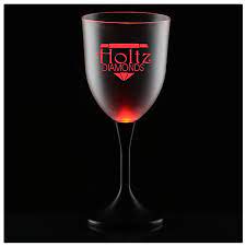 Frosted Light Up Wine Glass