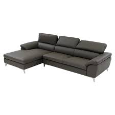 costa gray corner sofa w left chaise