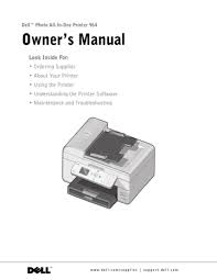 Dell photo printer 720 now has a special edition for these windows versions: Dell 964 964 All In One Photo Printer User Manual Manualzz