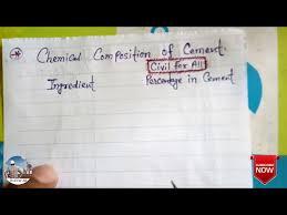 chemical composition of cement you