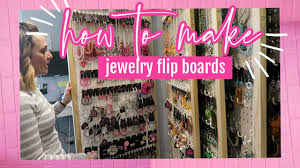 how to make jewelry flip boards you