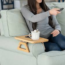 foldable bamboo sofa armrest table