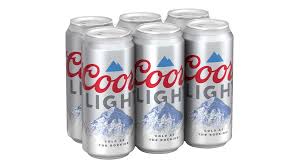 coors light lager cans 16 oz x 6 ct