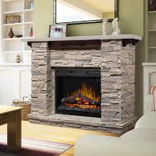 This fireplace mantel plan takes a dull stone fireplace and adds a fresh coat of paint and a live edge wooden mantel for a stunning makeover that would look great in any home. Dimplex Featherston Electric Fireplace Free Shipping Sylvane