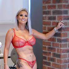 Kerry Katona poses in see through underwear for X