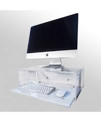 Wall Mount Clear Acrylic Suspended Desk