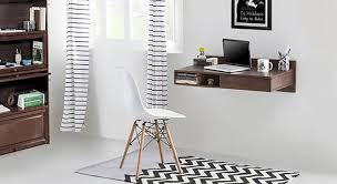 Do you have a large, clunky desk getting in the way? Wodehouse Wall Desk Urban Ladder
