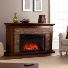simulated stone electric fireplace
