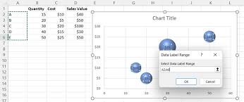 an excel bubble chart