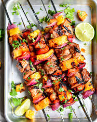 bbq pork kabobs with pineapple